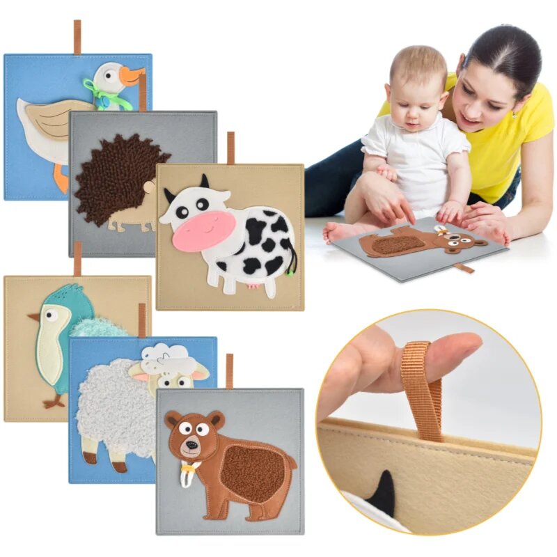 2Kids Toys Sensory Pictures Animals slikanica 6 kos