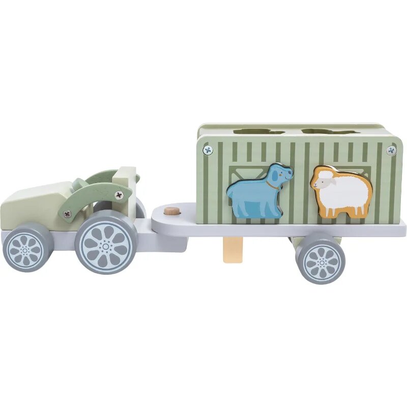 2Kids Toys Wooden Car with Animals komplet igrač iz lesa 2y+ 10 kos