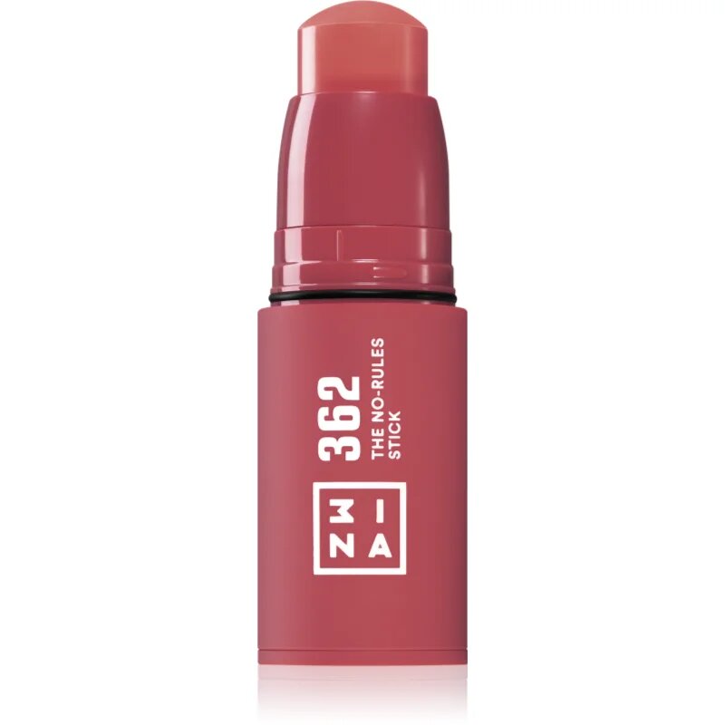 3INA The No-Rules Stick večnamenski svinčnik za oči ustnice in lica odtenek 362 - Pink 5 g
