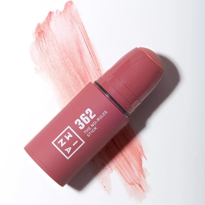 3INA The No-Rules Stick večnamenski svinčnik za oči ustnice in lica odtenek 362 - Pink 5 g