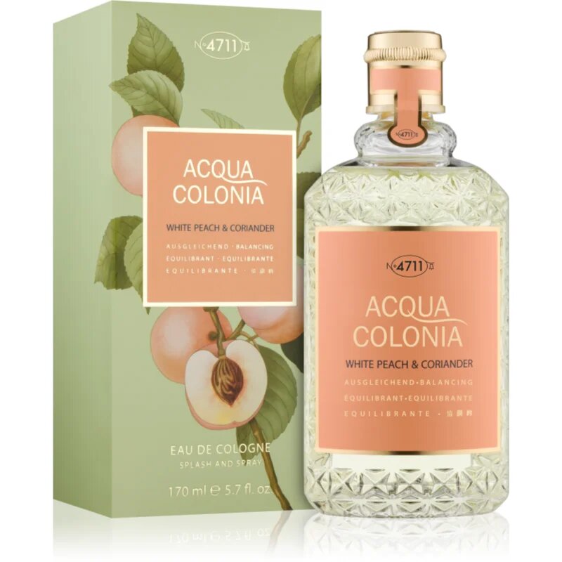 4711 Acqua Colonia White Peach & Coriander kolonjska voda uniseks 170 ml