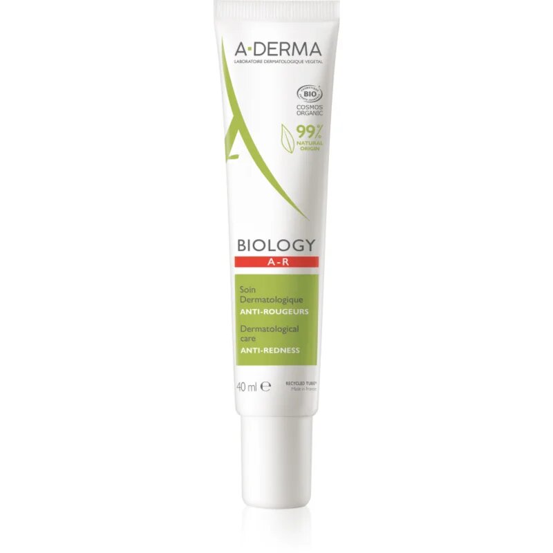 A-Derma Biology A.R. Anti-Redness pomirjevalna nega za občutljivo kožo nagnjeno k rdečici 40 ml