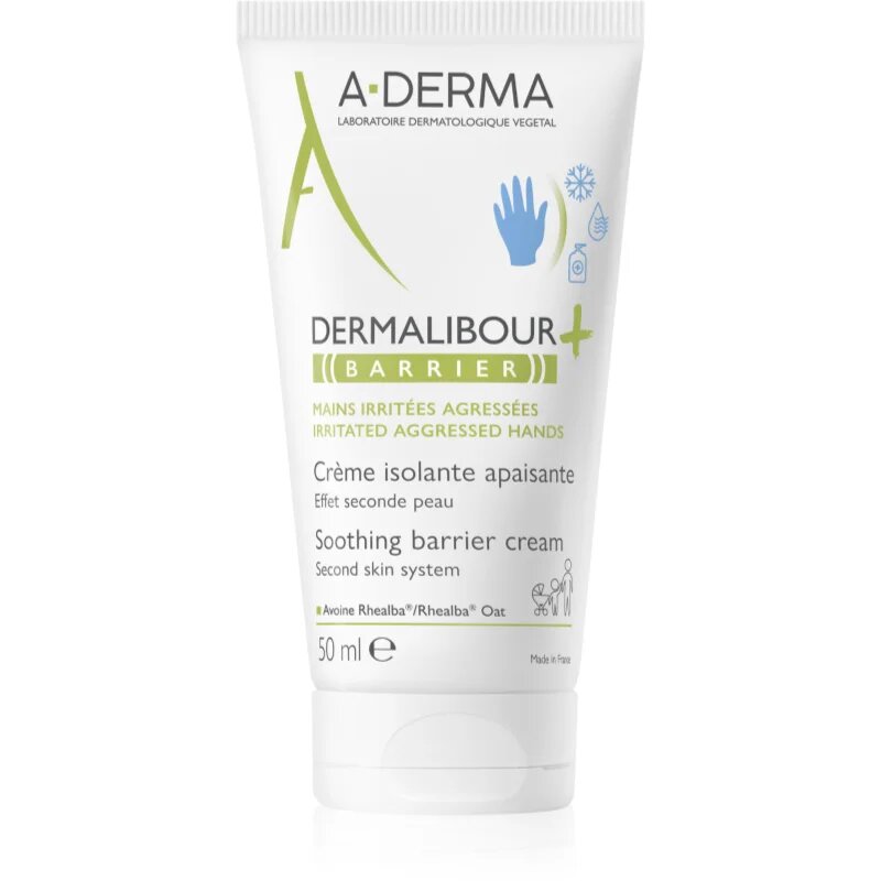 A-Derma Dermalibour+ Barrier pomirjujoča krema za zaščito kože 50 ml