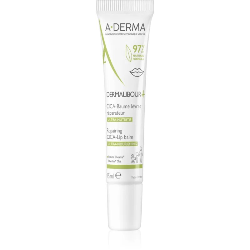 A-Derma Dermalibour+ hranilni balzam za ustnice z vlažilnim učinkom 15 ml