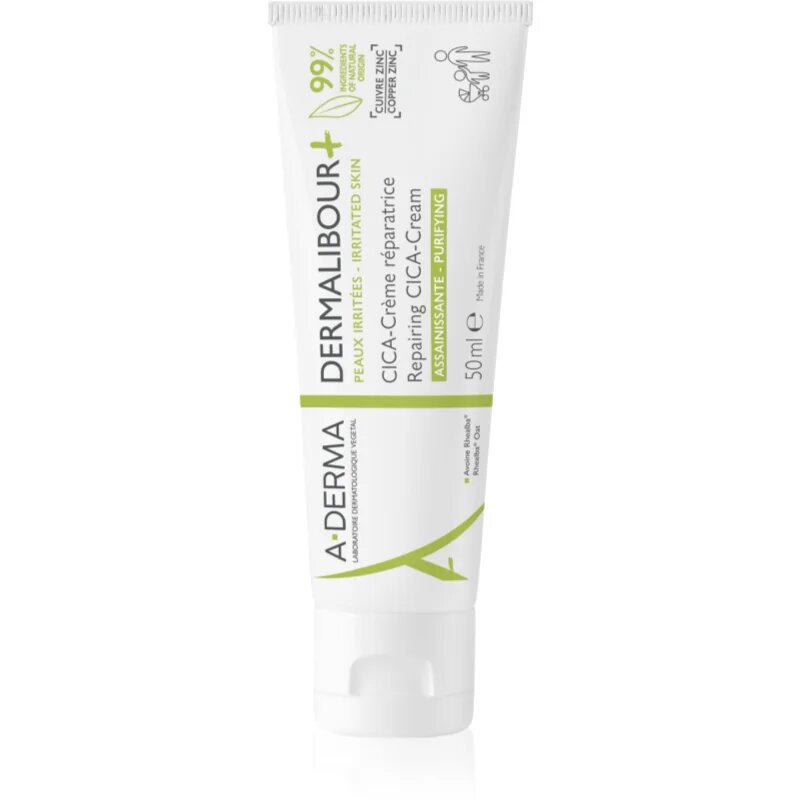A-Derma Dermalibour+ regeneracijska krema za razdraženo kožo 50 ml