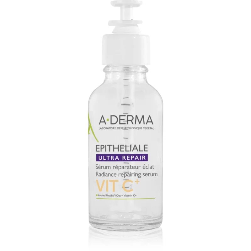 A-Derma Epitheliale Ultra Repair VIT C+ Radiance Repairing Serum regeneracijski in posvetlitveni serum z vitaminom C 30 ml