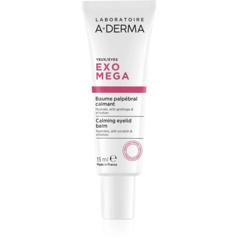 A-Derma Exomega Calming Eyelid Balm pomirjujoča krema za predel okoli oči 15 ml