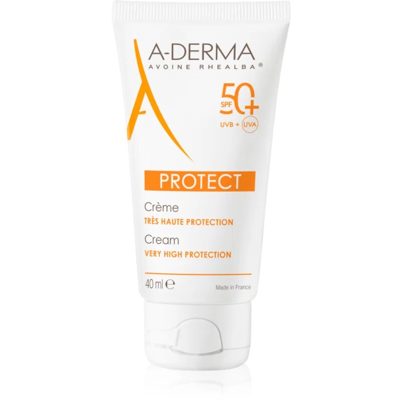 A-Derma Protect Cream zaščitna krema za normalno in suho kožo SPF 50+ 40 ml