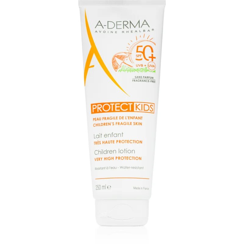 A-Derma Protect Kids Children Lotion zaščitni losjon za sončenje za otroke SPF 50+ 250 ml