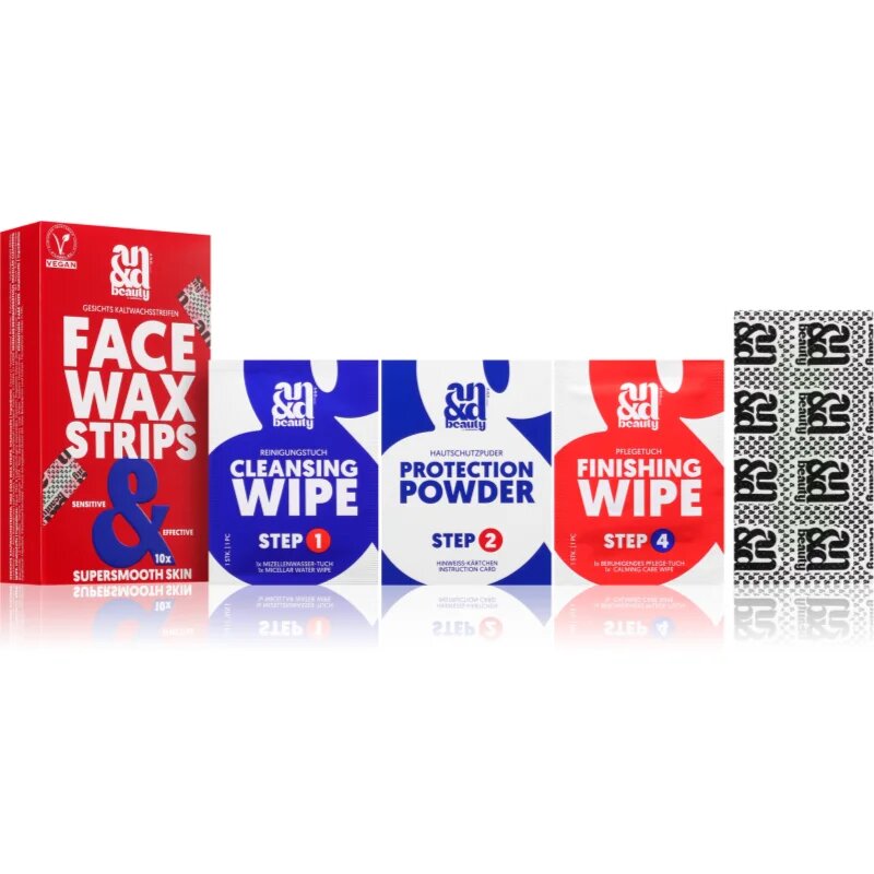 A.N.D. Beauty Wax Strips Face voskasti depilacijski trakovi za obraz 10x2 kos
