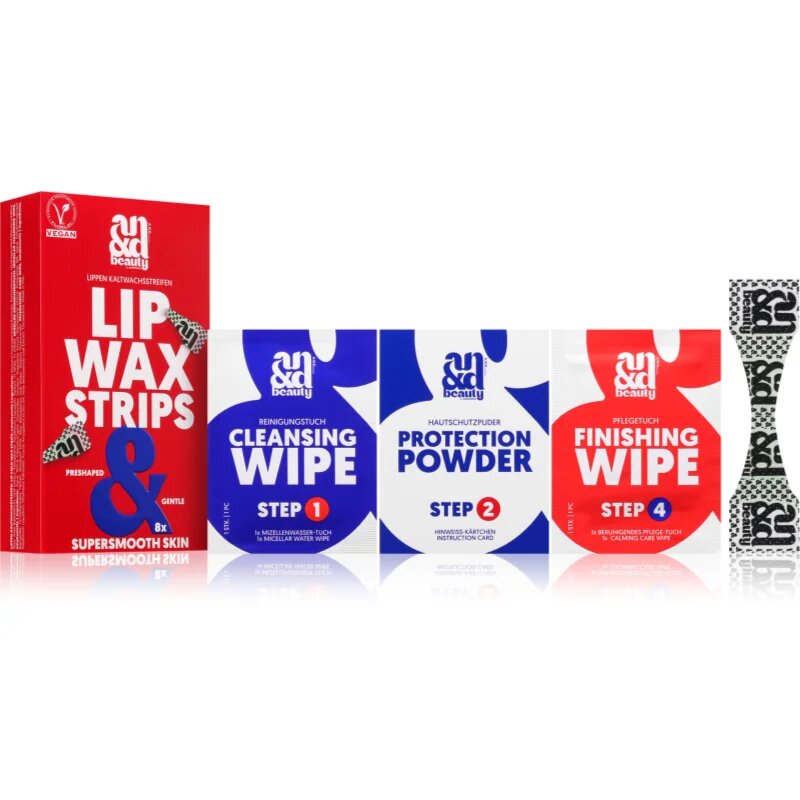 A.N.D. Beauty Wax Strips Lip voskasti depilacijski trakovi za zgornjo ustnico 8 kos