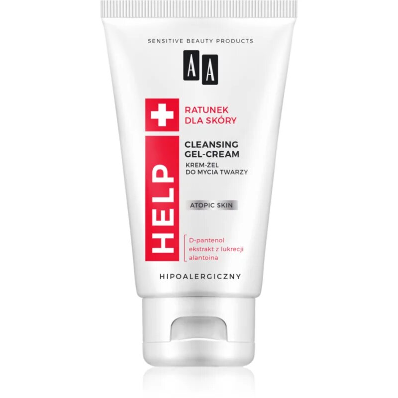 AA Cosmetics Help Atopic Skin čistilni kremasti gel za suho in atopijsko kožo brez dišav 150 ml
