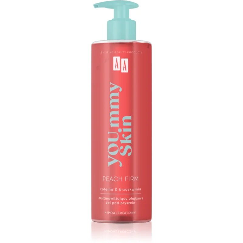 AA Cosmetics YOU.mmy Skin Peach Firm olje za prhanje z vlažilnim učinkom 400 ml