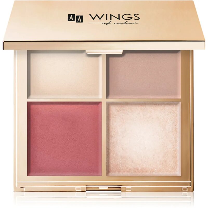 AA Wings of Color Star Secrets Gold Contour Palette paleta za konture obraza 5 g