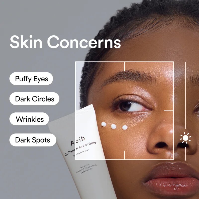 Abib Collagen Eye Crème Jericho Rose Tube lahka krema za predel okoli oči za prehrano in hidracijo 30 ml