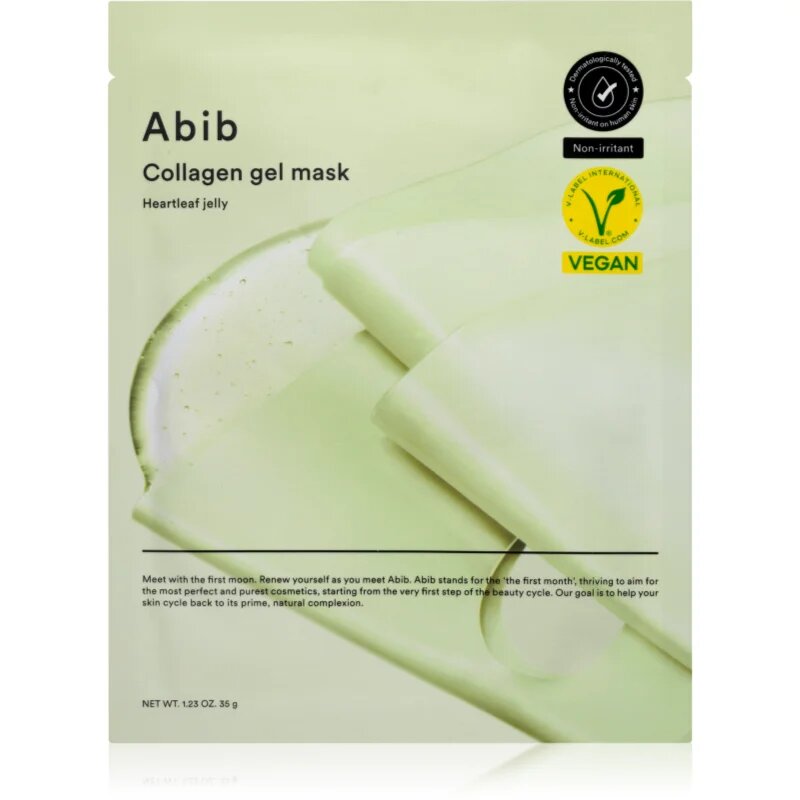 Abib Collagen Gel Mask Heartleaf Jelly intenzivna hidrogelna maska s pomirjajočim učinkom 35 g