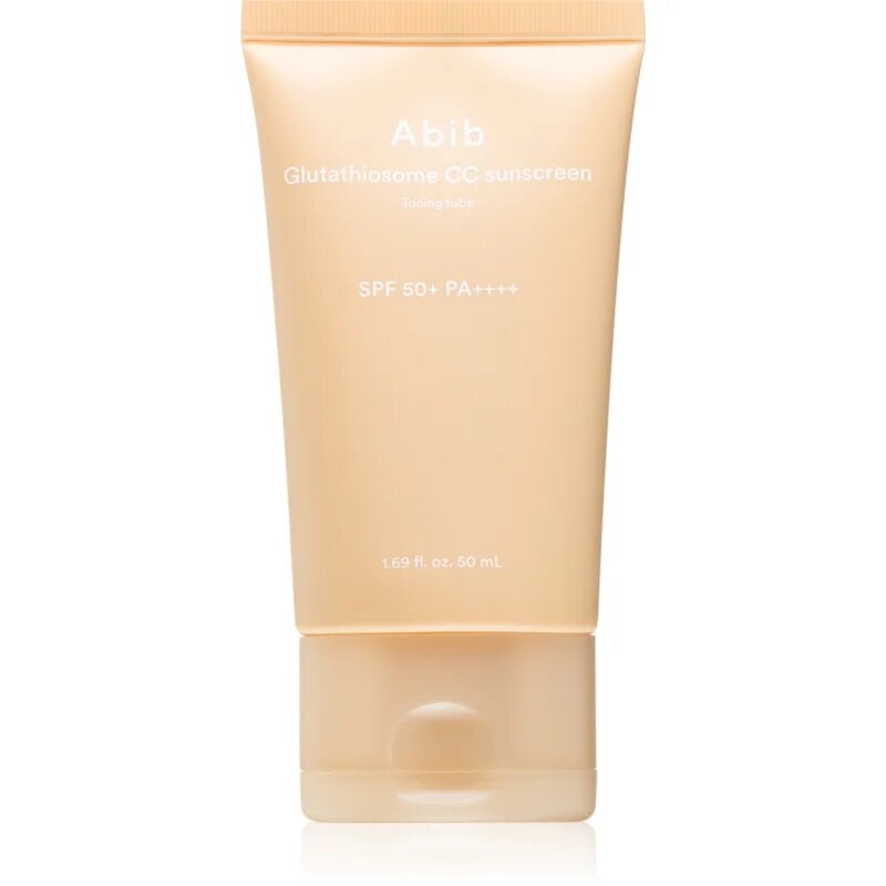 Abib Glutathiosome CC Sunscreen Toning Tube zaščitni tonirani fluid za obraz s posvetlitvenim učinkom SPF 50+ 50 ml