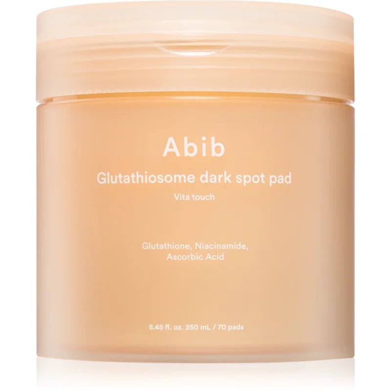 Abib Glutathiosome Vita Touch Dark Spot Pad pomirjajoče blazinice za osvetljevanje kože in hidratacijo 250 ml