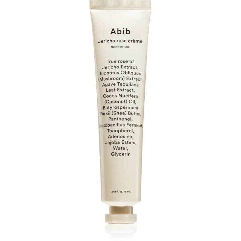 Abib Jericho Rose Crème Nutrition Tube zaščitna hranilna krema proti znakom staranja 75 ml