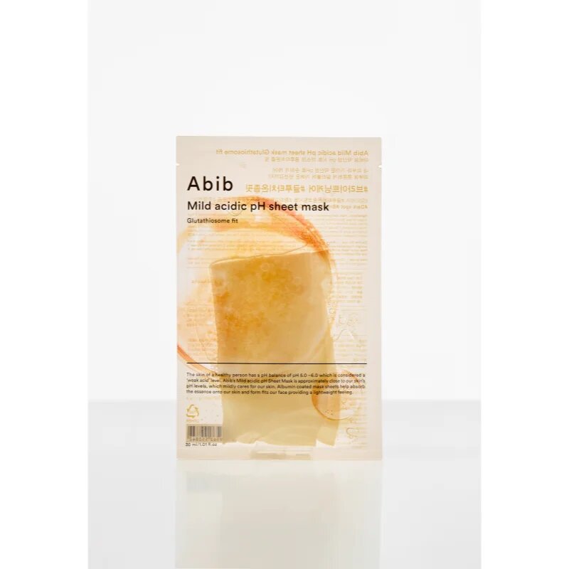 Abib Mild Acidic pH Sheet Mask Glutathiosome Fit revitalizacijska maska iz platna z vlažilnim učinkom 30 ml