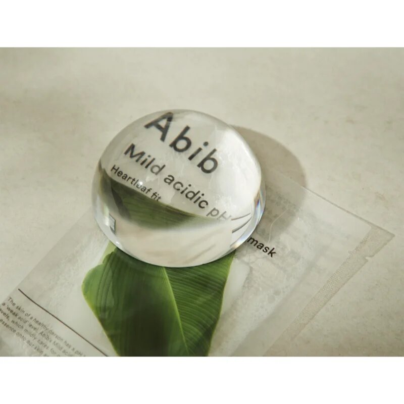 Abib Mild Acidic pH Sheet Mask Heartleaf Fit pomirjevalna tekstilna maska za občutljivo k aknam nagnjeno kožo 30 ml