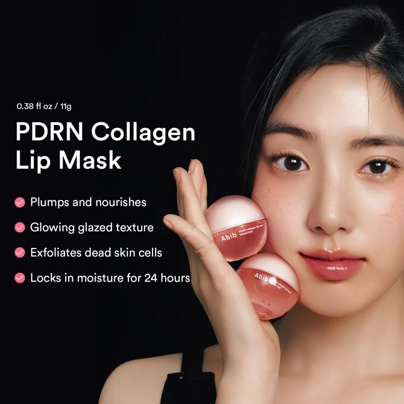 Abib PDRN Collagen Lip Mask Glazed Jelly regeneracijska in vlažilna nega za ustnice 11 g