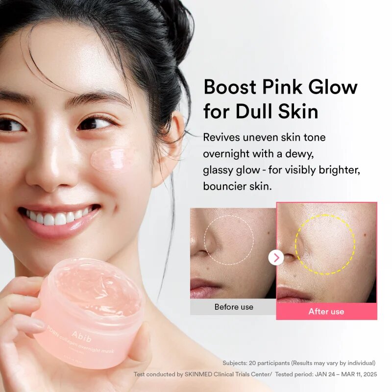 Abib PDRN Collagen Overnight Mask Firming Jelly učvrstitvena nočna maska za obraz z vlažilnim učinkom 80 ml
