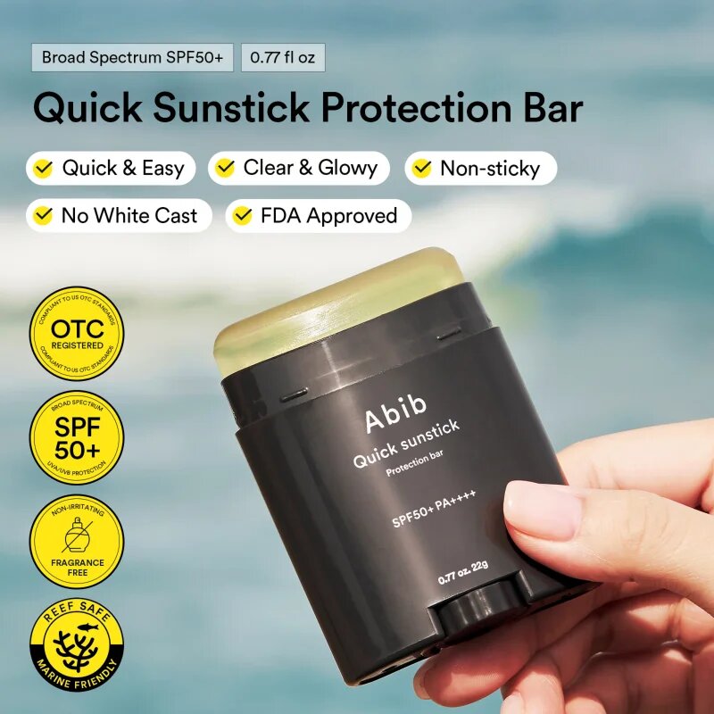 Abib Quick Sunstick Protection Bar krema za sončenje v paličici z vlažilnim učinkom SPF 50+ 22 g
