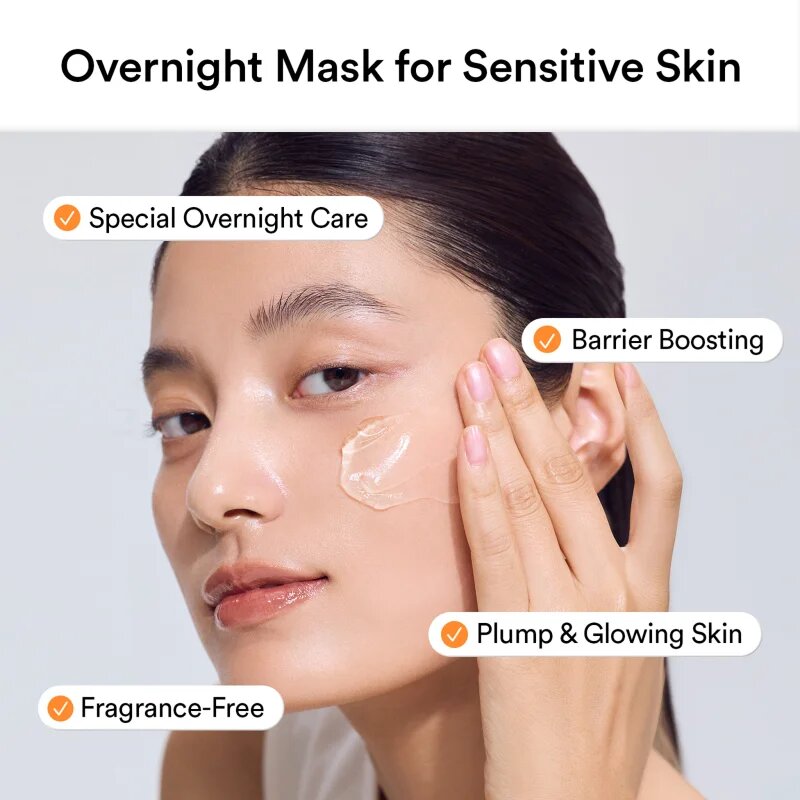 Abib Rice Probiotics Overnight Mask Barrier Jelly nočna maska za obraz za intenzivno vlažnost 80 ml