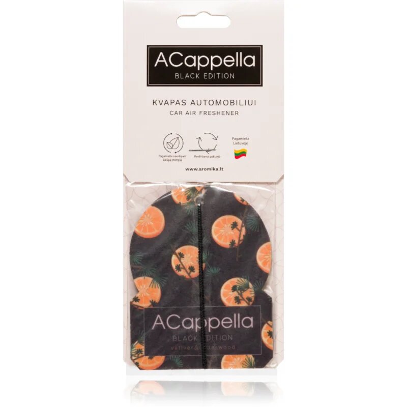 ACappella Black Edition Vetiver osvežilec zraka 1 kos