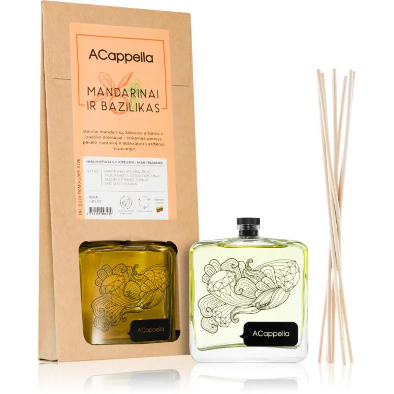 ACappella Mandarin and Basil aroma difuzor s polnilom 100 ml
