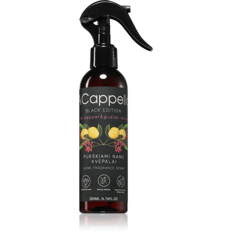 ACappella Pink Pepper & Guaiac Wood pršilo za dom 200 ml
