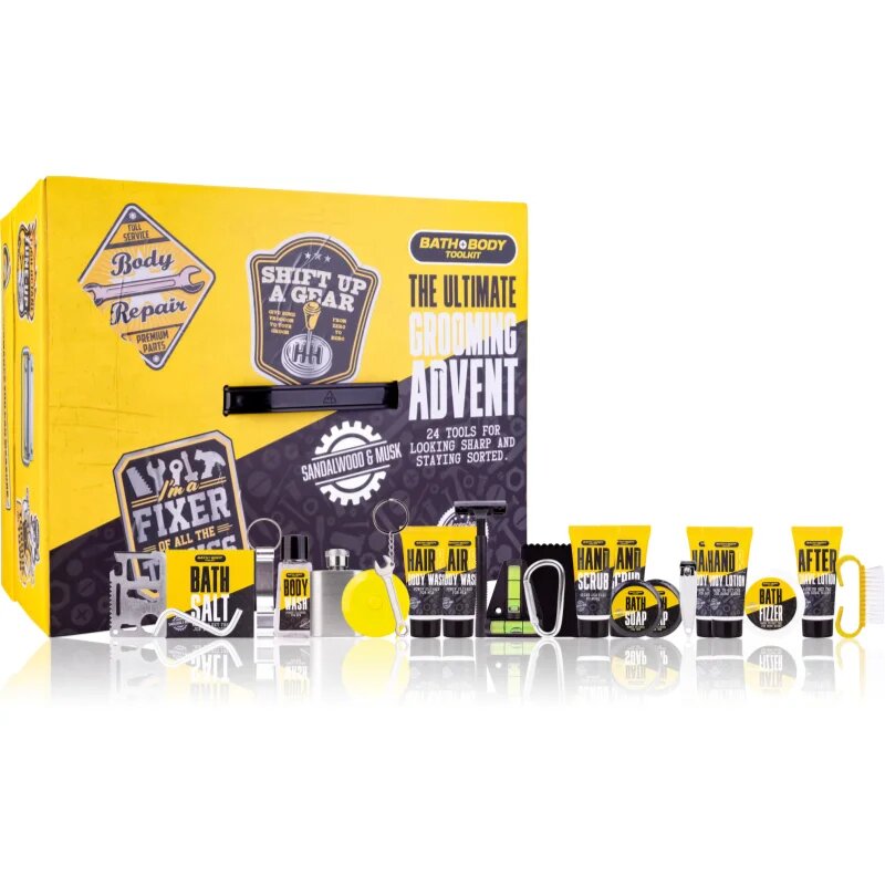 Accentra 24 Advent Calendar Bath & Body Toolkit adventni koledar za moške 1 kos