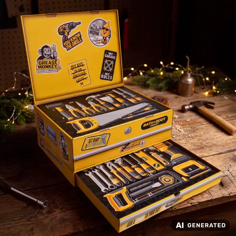 Accentra 24 Advent Calendar Bath & Body Toolkit adventni koledar za moške 1 kos