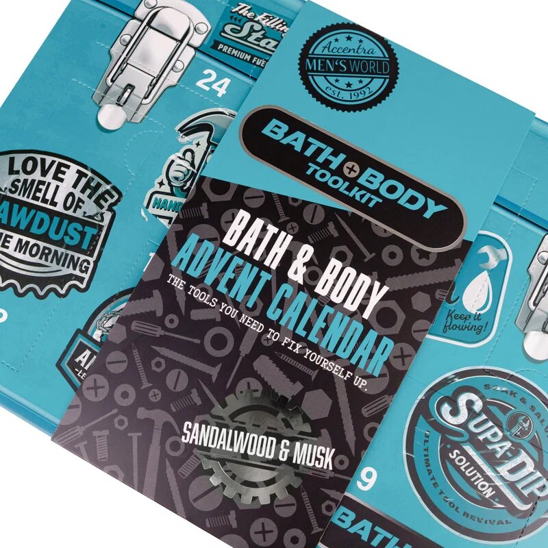 Accentra BATH and BODY TOOLKIT adventni koledar za moške
