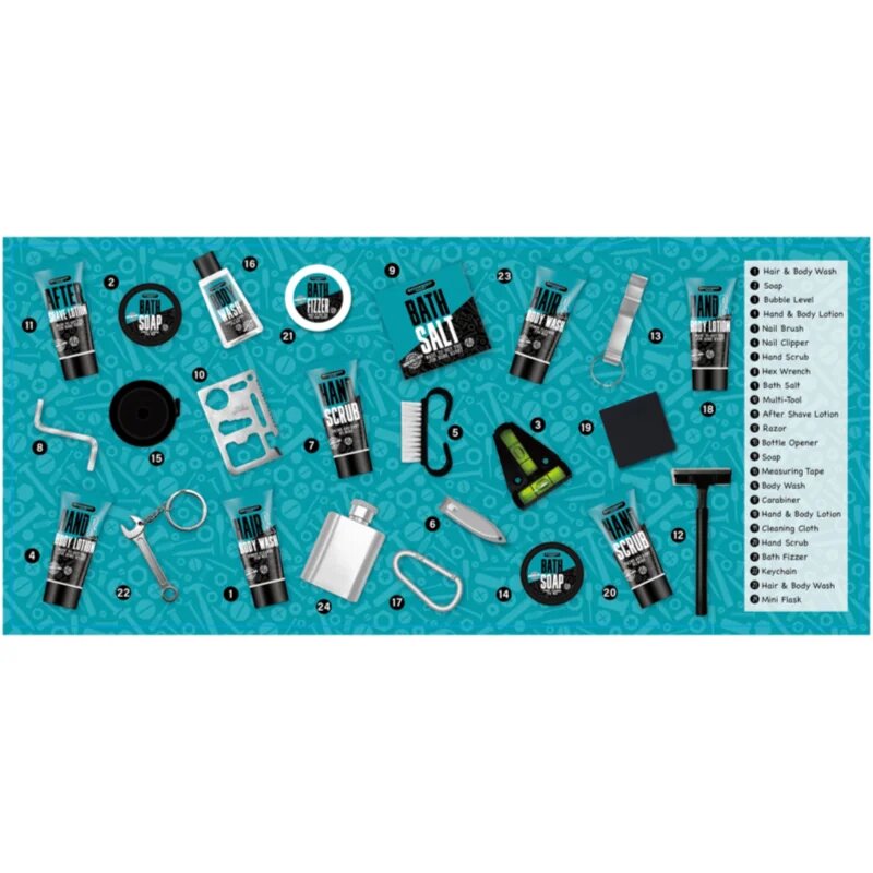 Accentra BATH and BODY TOOLKIT adventni koledar za moške