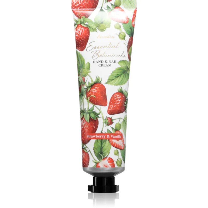 Accentra Essential Botanicals Hand and Nails Cream krema za roke in nohte z vonjem jahoda a vanilka 60 ml