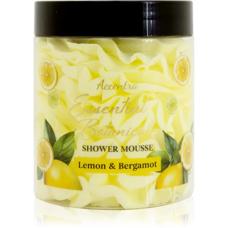 Accentra Essential Botanicals Shower Mousse pena za prhanje z vonjem Lemon & Bergamot 200 g