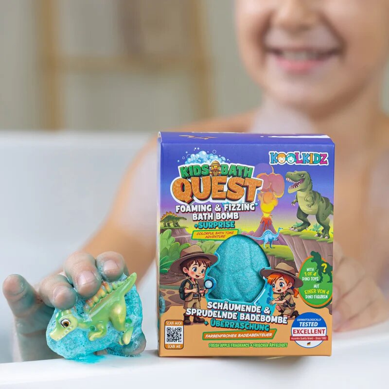 Accentra KOOLKIDZ kroglica za kopel za otroke s presenečenjem 160 g