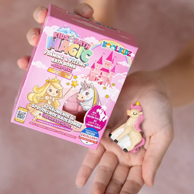 Accentra KOOLKIDZ kroglica za kopel za otroke s presenečenjem 160 g