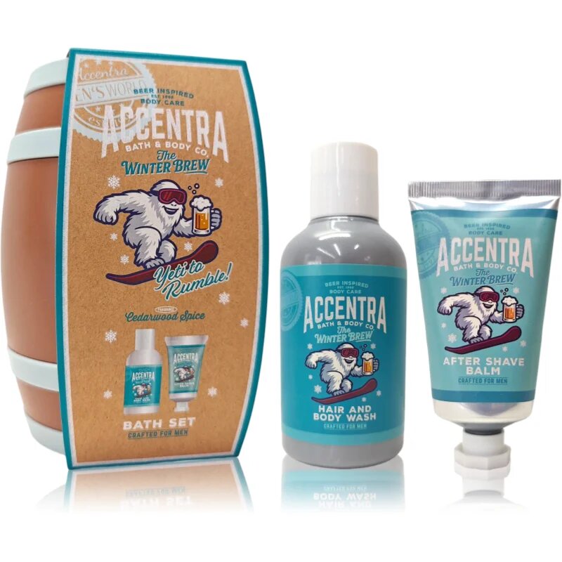 Accentra The Winter Brew Bath Set darilni set za moške 1 kos