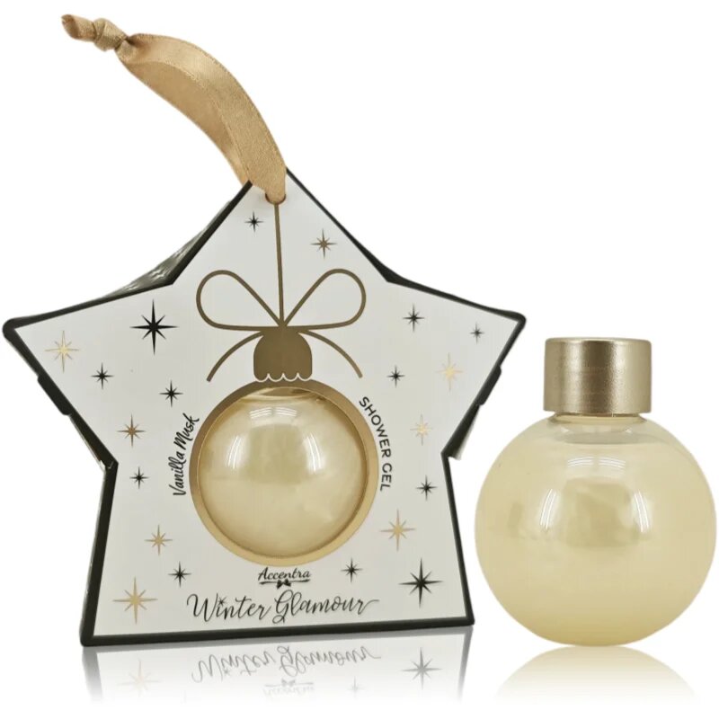 Accentra Winter Glamour Shower Gel gel za prhanje z vonjem Vanilla and Musk 60 ml