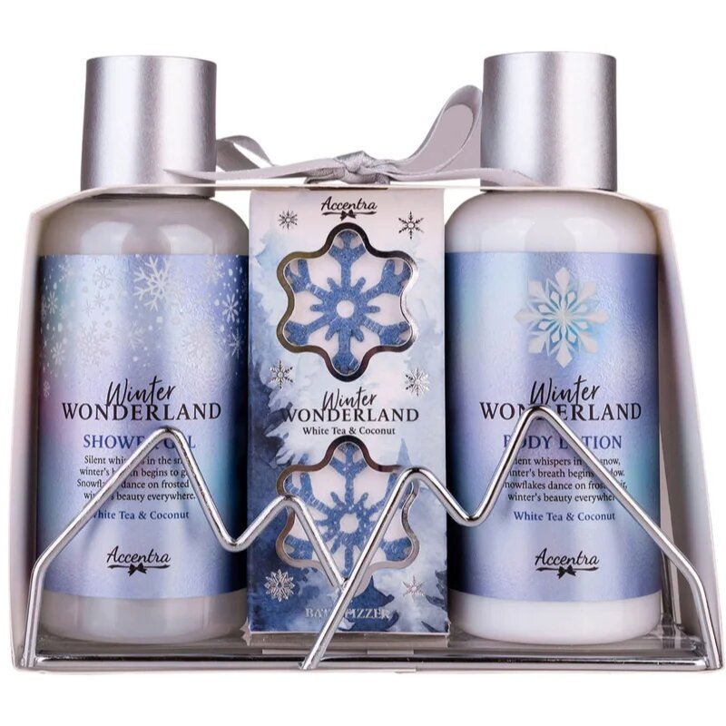 Accentra Winter Wonderland darilni set za kopel dišave White Tea & Coconut