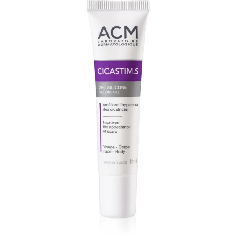 ACM Cicastim S Silicone Gel regeneracijska nega za zdravljenje ran 15 ml