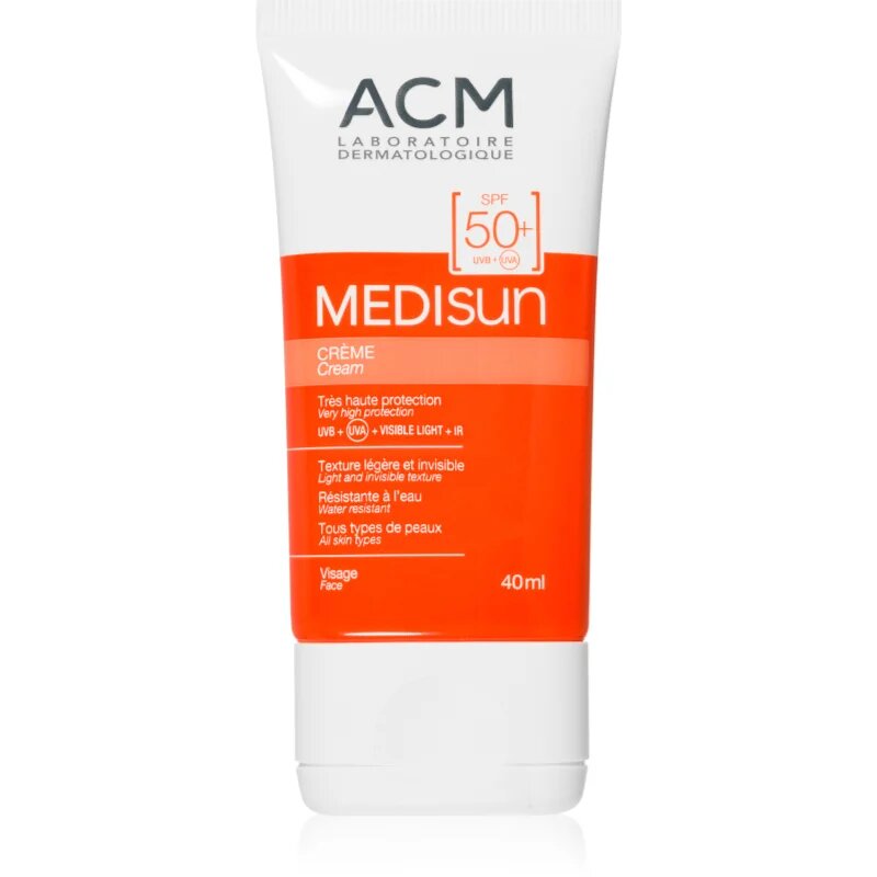 ACM Medisun vodoodporna krema za sončenje za obraz SPF 50+ 40 ml