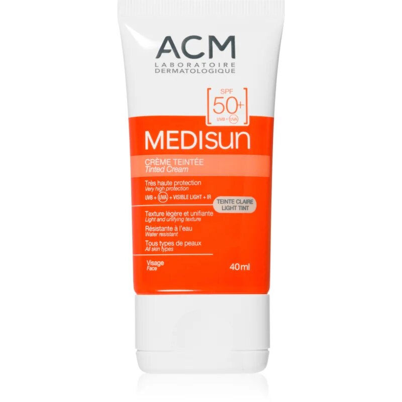 ACM Medisun zaščitna krema SPF 50+ odtenek Light 40 ml