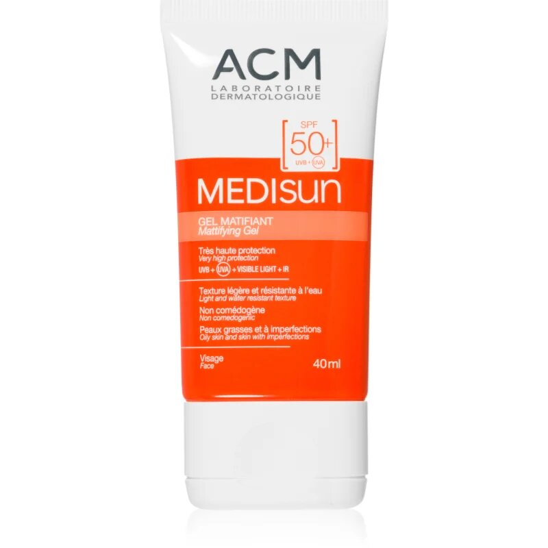 ACM Medisun zaščitna matirajoča krema za obraz SPF 50+ 40 ml