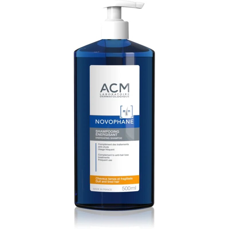 ACM Novophane krepilni šampon za oslabljene lase ki so nagnjeni k izpadanju 500 ml