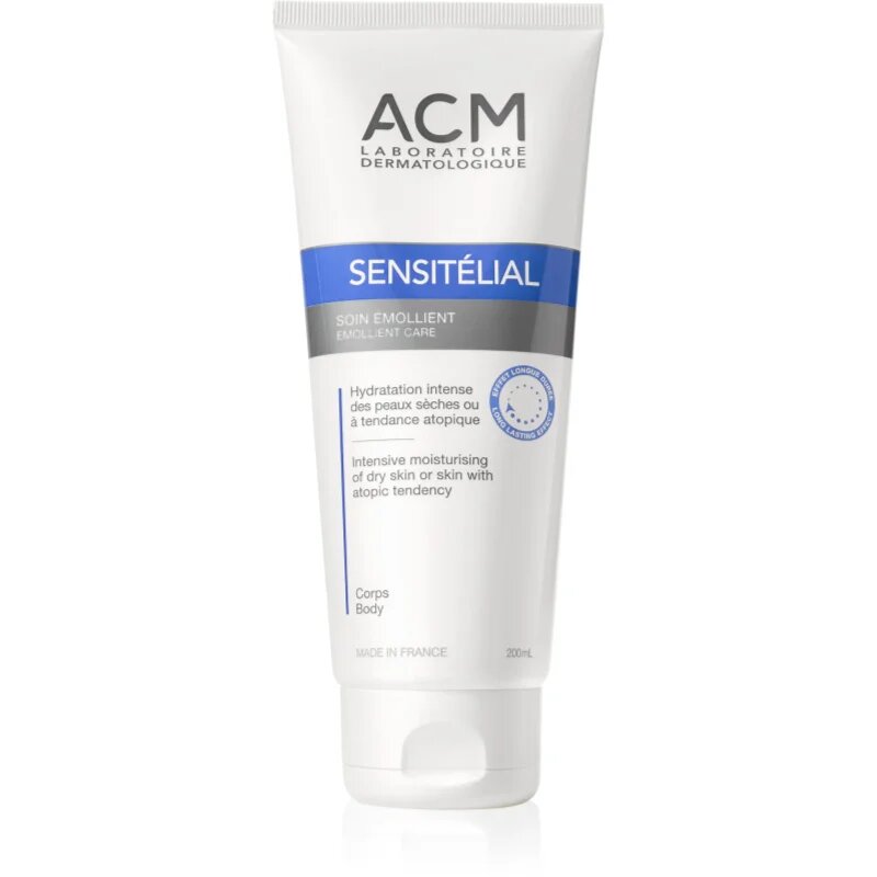 ACM Sensitélial Emollient Care Emolientna krema za suho do atopijsko kožo 200 ml