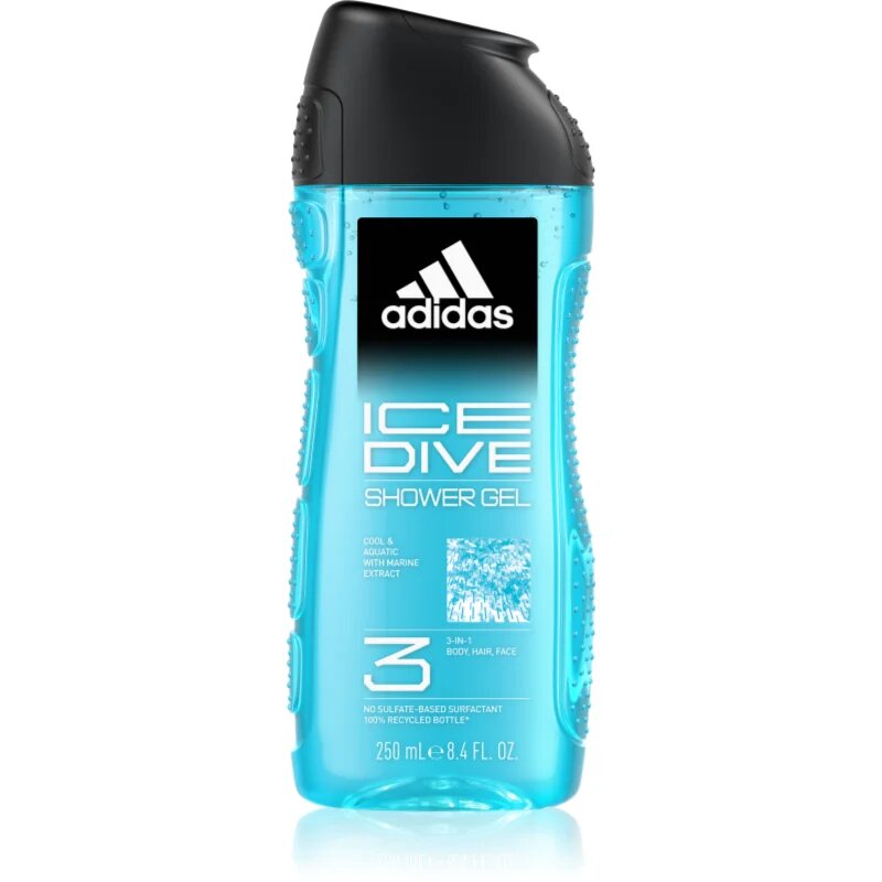 Adidas Ice Dive gel za prhanje za moške 250 ml